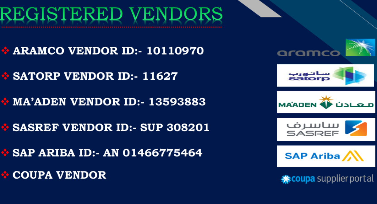 Registered Vendors